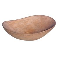 Bespoke Terracotta Cement Basin Sink Modern Oval Shape 59 x 39 x 12cm